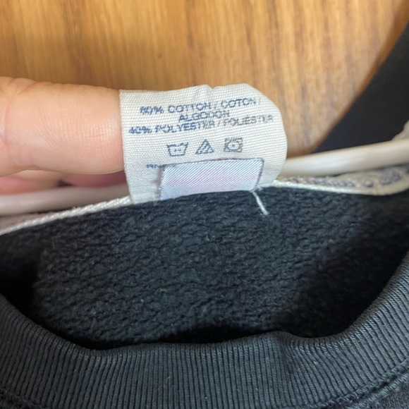 Pink Victoria's Secret Black and Purple Sweater Womens Large Long Sleeve - Picture 6 of 6